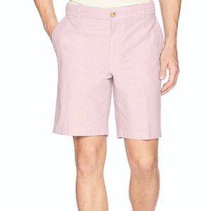 IZOD Newport Flat Front Shorts Pink 34 X 9.5 NWT